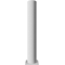 Barrier bollard | Steel tube  152 x 3.2 mm | stationary | for dowel fixing | hot-dip galvanized | total length: 1000 mm | with steel cap for bolting